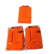 Nerf N Strike Lot of 3 Elite 6 Max Round Dart Gun Ammo Clip Magazine No Darts