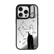 iPhone 16 Pro Mirror Ring Stand Case MagSafe Compatible Sagittarius