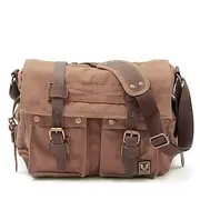 Men's Crossbody Bag Messenger Bag Crossbody Bag Canvas Cowhide Outdoor Going out Dark Gray ArmyGreen Charcoal black