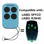 LABEL SPYCO Garage Door Remote Control LABEL SPYCO Remote Control Garage Door Opener Gate Control Wireless Transmitter 43392MHz
