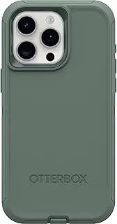 OtterBox iPhone 15 Pro MAX (Only) Defender Series Case - Forest Ranger (Green), screenless, Rugged & Durable, with Port Protection, Includes Holster Clip Kickstand