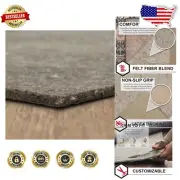 Plush 8' x 10' Rug Pad with Latex Gripper - Dual Surface Comfort & Safety