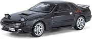 Scale Finished Model Car 1:24 Scale for Mazda RX7 Classic Sports Cars Metal Die-cast Car Model Collectibles Replicas Model Die-cast Vehicle(Black)