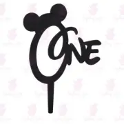 One Acrylic Cake Topper - First Birthday