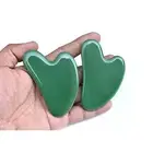 Massage Faux Jade Smooth Surface Relax Muscle Heart-shaped Massage Roller Board