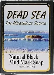 (90g) - J Malki Dead Sea Natural Black Mud Mask Soap 90g