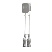 1997 Coca Cola Silver Bottle Handle BBQ Grill Utensil Set