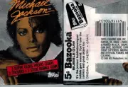 UNOPENED CARD STICKER PACK TOPPS SERIES 1 MICHAEL JACKSON FROM BOX