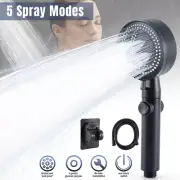 Sistema De Cabezal Ducha Regaderas Con Manguera Para Baño Modernas Lluvia 5 Modo