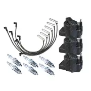 Bosch 6 Spark Plugs 3 Coil Lead Kit for Holden Commodore VT Calais VS 3.8L V6