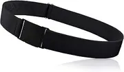 [ONE-BELT] No Show Invisible Elastic Belts for Women & Men 1.5" adjustable Non Slip Fits waist upto 50 Inch. Designed in USA.