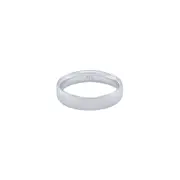 Men's Round Edge Ring in Sterling Silver