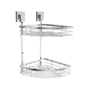 Fusion-Loc 26kg Stainless Steel Double Corner Shower Caddy