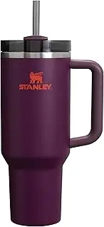 [STANLEY] Quencher H2.0 FlowState Drinking Bottle with Straw, 1.2 L, Thermal Mug, Cools for 11 Hours, 48 Hours, Ice-Cooled, Dishwasher Safe, Thermos Flask, BPA-Free, Coffee Mug to Go, Plum