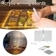 Note Board LED Night Light USB Power Message Board +7 Pen Table Lamp
