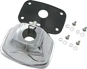 TUOREN Tom Cymbal Holder Clamp Metal Bass Drum Tom Mount Bracket with Plastic Gasket Mounting Screws, 24.5-27mm Diameter Universal Drum Kit Holder Base Plate for Percussion Drum Set
