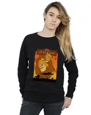 Absolute Cult Disney Women's The Lion King Simba And Mufasa Sweatshirt Black Large