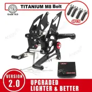 For Kawasaki Ninja 250R EX250J SE 2008-2012 Racing Rearsets and Bolts Screws