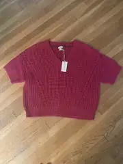Sundance, Sangria Colored My Everyday Sweater - Woman’s Size Large