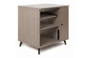 The Gator GFWELITESIDECARGRY Elite Series Sidecar Rack Cabinet with Shelf - Grey