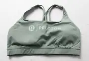 Peloton X Lululemon Women's Energy Sports Bra CG2 Grey Eucalyptus Size 10 NWT