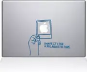 The Decal Guru Shake it Like a Polaroid Picture Vinyl Sticker 15" Macbook Pro LB