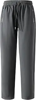 [FoxQ] Men's Sweatpants Quick Dry Jogger Hiking Pants with Secure Zipper Pockets Athletic Pants for Gym,Running,Workout
