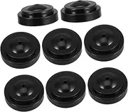 jojofuny 8Pcs Miniature Flag Stand Base Black Holder for Small Desk Flags Elegant Design for Office and Home Displays Compatible with Various Countries