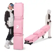 Ski Bag with Wheels, Waterproof Snowboard Bag for Air Travel Extendable From ...