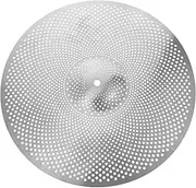 Yardwe 14in Alloy Drum Cymbal Silent Mute Crash Cymbal Drum Set Accessory Replacement Part Great for Learners