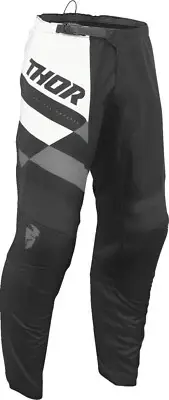 Thor Sector Checker Mens MX Offroad Pants Black/Charcoal