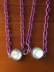 Caper and friends glow in the dark necklace handmade Halloween