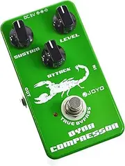 JOYO JF-10 Dynamic Compressor Guitar Effect Pedal - True Bypass, DC 9V and Battery Supported