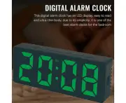 Alarm Clock LED Display Digital Display Alarm Date Time Temperature Display Alarm Clock for Bedroom Office Clock