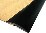 Floor Transition Strip, Self Adhesive Carpet to Tile Floor Edging Trim PVC Threshold Strips, Peel and Stick Floor Joining Strip, Carpet Trim, Floor Transition (Color : Black-Style A, Size : 8m)