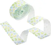 SHOWERORO 1 Roll Heart Ribbon for Wrapping Wide DIY Crafting Cord for Bouquets Hair Bows Wedding Decor Romantic Love Print Ribbon for Birthdays Anniversaries Valentine Day