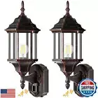 Redluck Motion Sensor Outdoor Lights, 2 Pack 16 inch Dusk to Dawn Outside Por