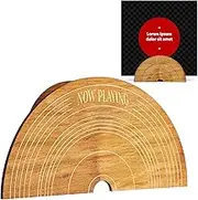 Geelin Now Playing Vinyl Record Stand Wall Mount Vinyl Display Floating Now Playing Holder for Vinyl Collectors, Albums, Home & Office Décor, Record Store Display