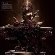 55mm Resin Blood Demon Queen Unassembled Unpainted td-4119