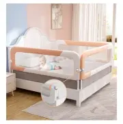 Omzer Bed Rail for Toddlers -3 Pack Toddler Bed Rails For King Bed Beige & White