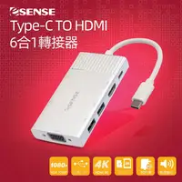 在飛比找蝦皮購物優惠-【中將3C】Esense Type-C TO HDMI 6合