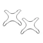 2pc Kitchen Gas Trivet Stove Top Ring Reducer Pot Stand Chrome Plated Appetito