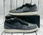 Size 7y - Nike Air Jordan 1 Low SE Craft GS Inside Out - Black DV0478 001