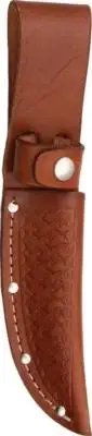 Brown Leather Sheath For Straight Fixed Blade Knife Up To 4" Blade 1133