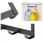 Hook Stable Reusable Overdoor Organizer Clothes Rack Iron