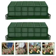 2Pcs Craft Floral Gift Boxes Fresh Flowers Floral Foam Cage Flower Arrangement