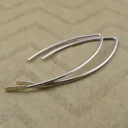 Hammered Earring Hooks - Paddle Hoop Earring Wires - Sterling Silver Earwires