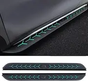 2pcs fit for VW Volkswagen Amarok 2011-2021 SUV Side Step Running Boards NerfBar Accessories Aluminium Pedal Green(with Brackets)