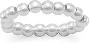 [JewelryWeb] 3mm 925 Sterling Silver Bead Stretch toe ring 3mm-925-Sterling-Silver-Bead Strech-toe ring