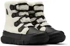 New Sorel Women's Explorer II Joan Cozy Boots Black/Sea Salt White Size 9.5